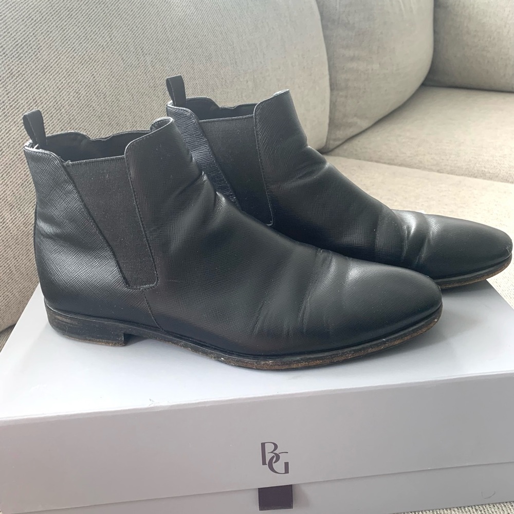 Mens Prada Leather Chelsea Boots